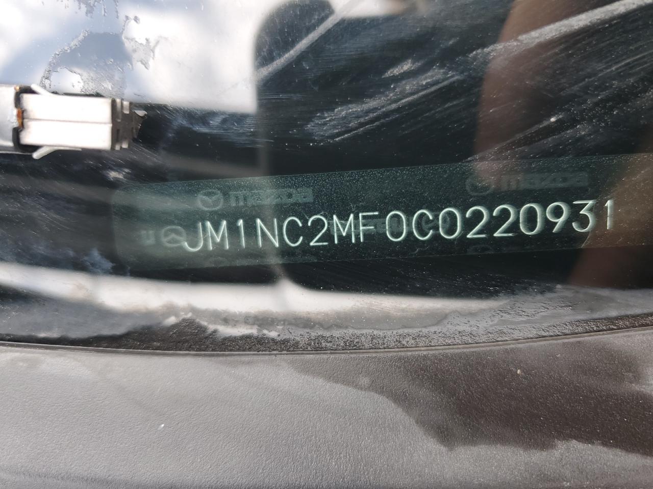 2012 Mazda MX-5 VIN JM1NC2MF0C0220931 Copart auction photo, rear end / front end damage thumbnail 13