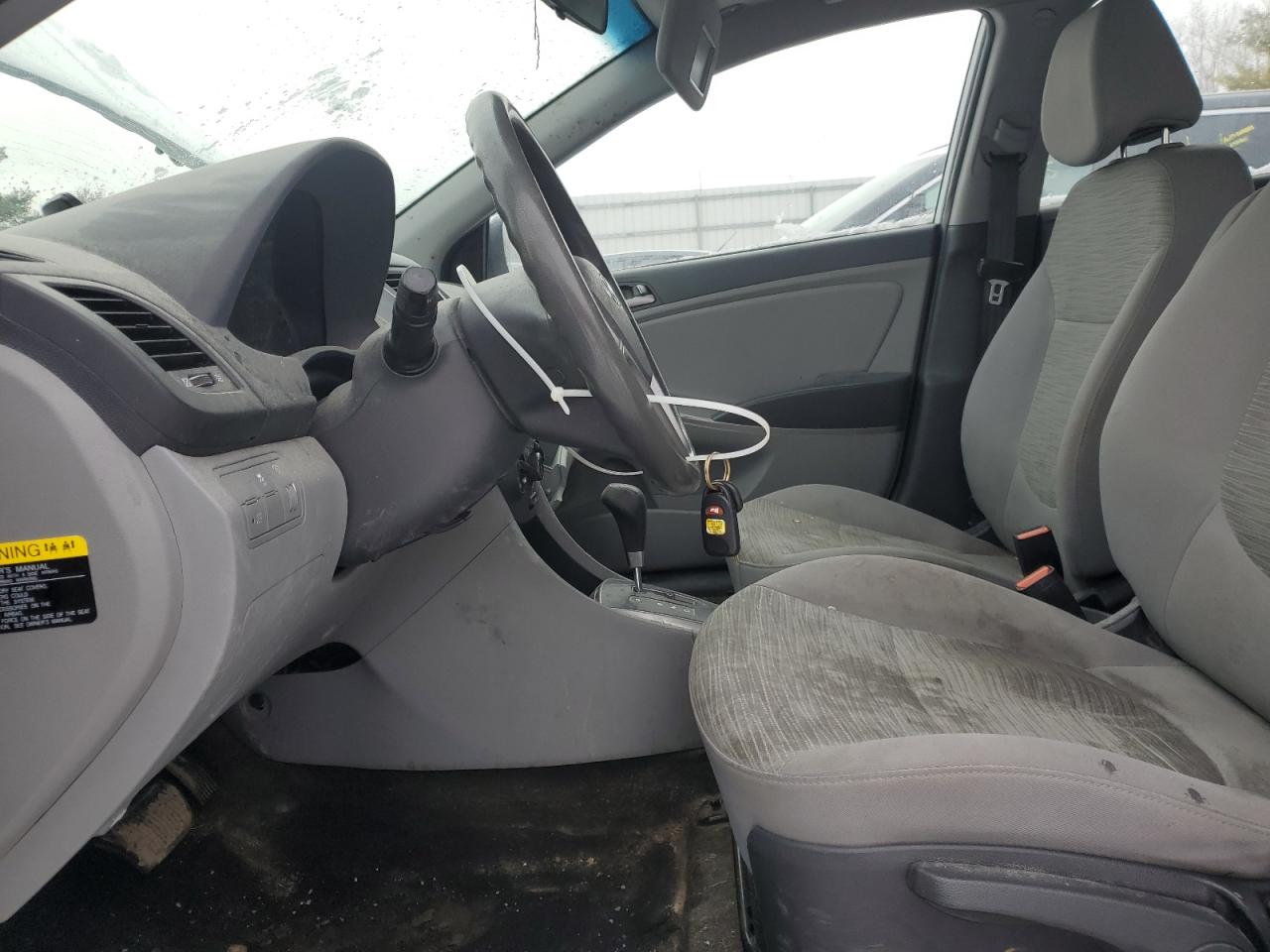 2017 Hyundai Accent VIN KMHCT5AE4HU339257 Copart auction photo, front end / minor dent/scratches damage thumbnail 7