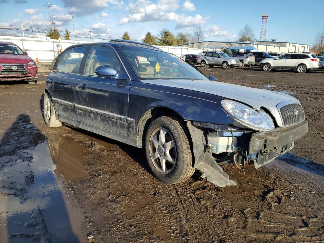 2005 Hyundai Sonata VIN KMHWF35H85A194475 Copart auction photo, all over / rear end damage thumbnail 4