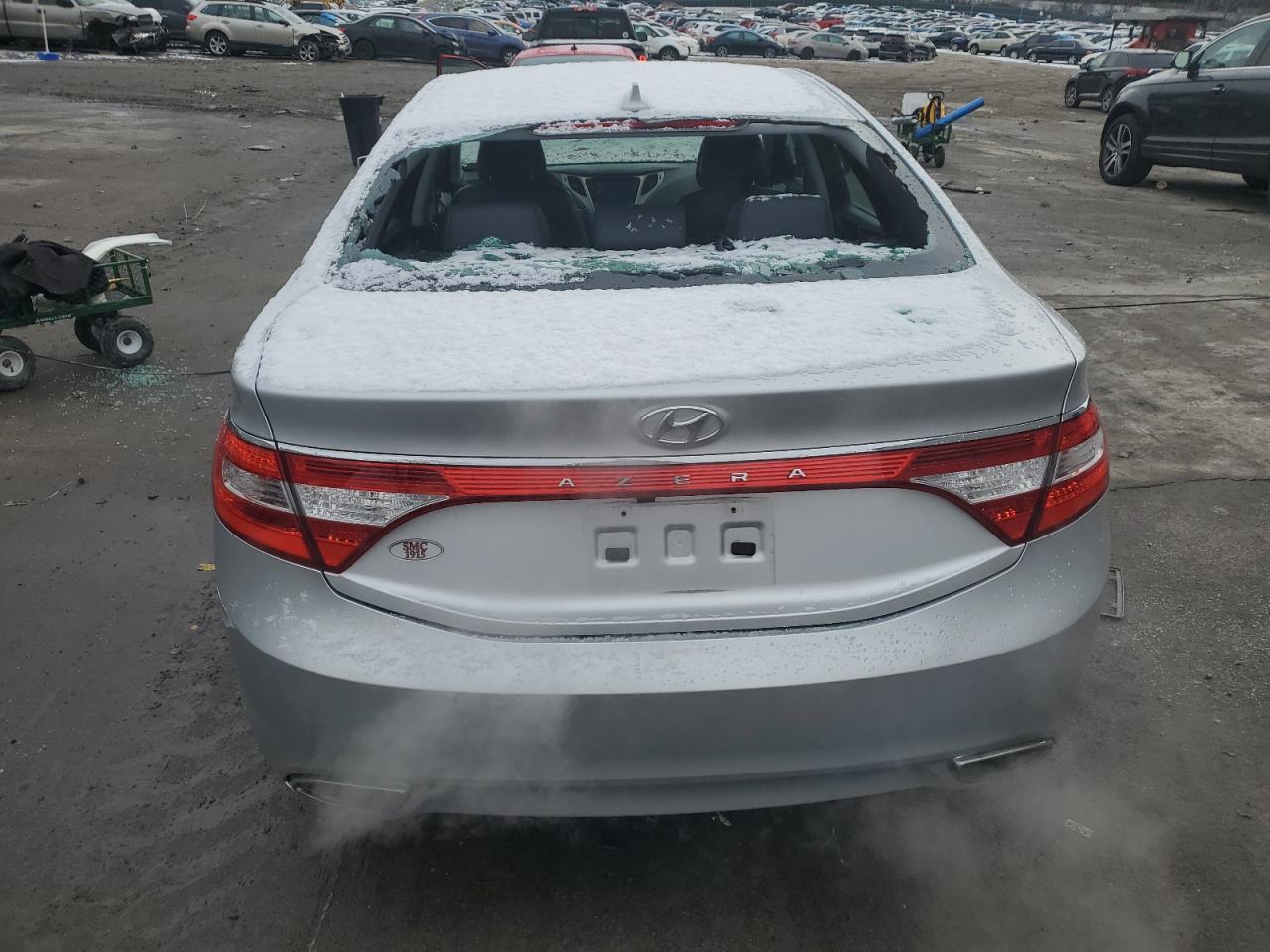 2013 Hyundai Azera VIN KMHFG4JG3DA202044 Copart auction photo, top/roof damage thumbnail 6