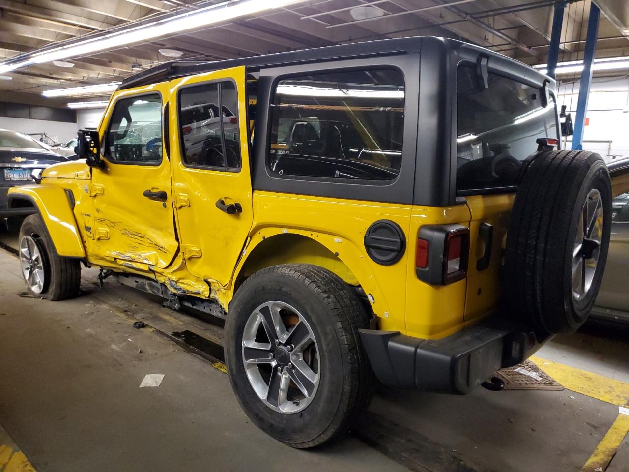 2020 Jeep Wrangler VIN 1C4HJXEN8LW272472 Copart auction photo, all over damage thumbnail 2