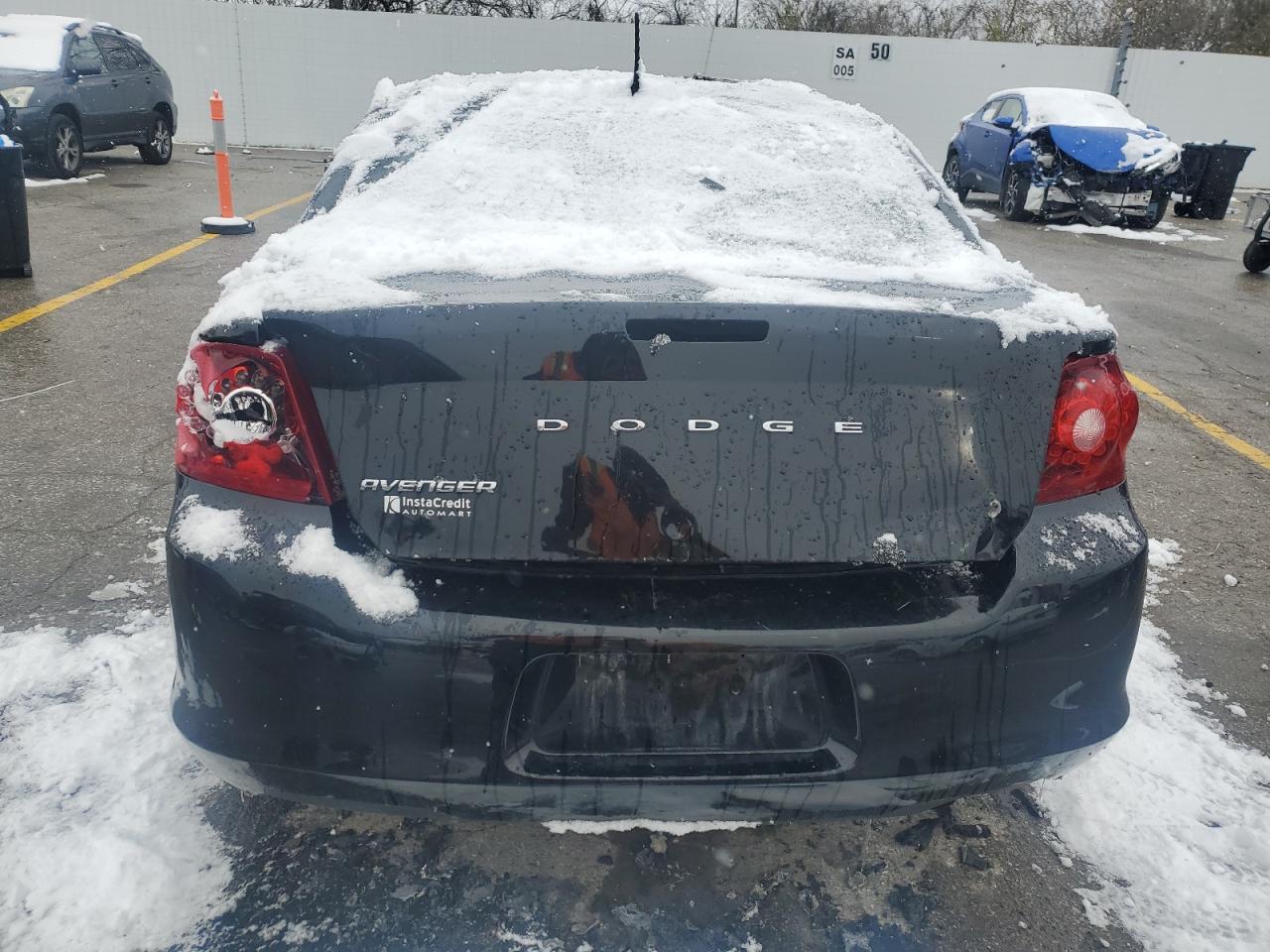 2013 Dodge Avenger VIN 1C3CDZAB5DN648680 Copart auction photo, burn / burn - interior damage thumbnail 6