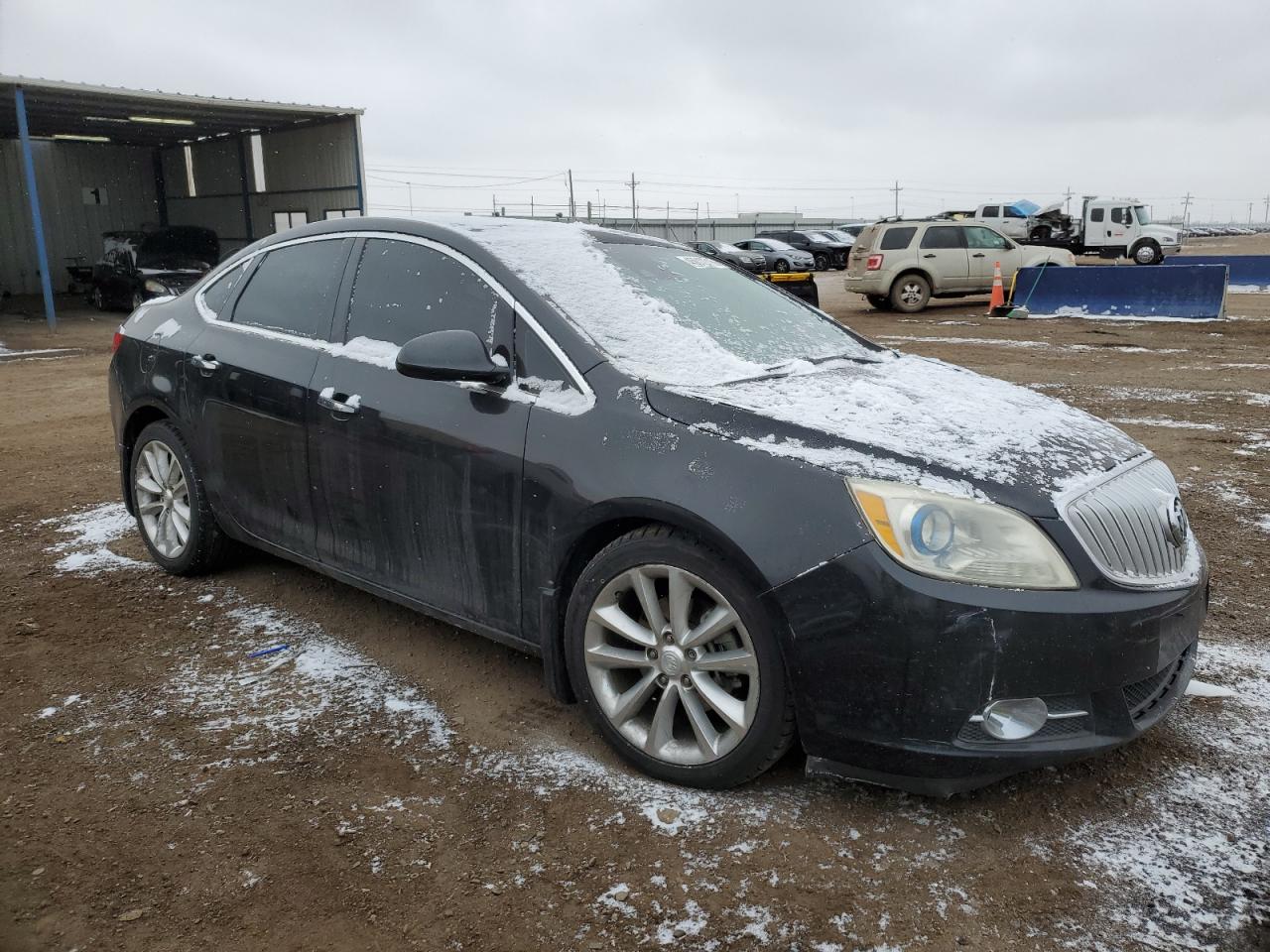 2014 Buick Verano VIN 1G4PT5SV1E4224921 Copart auction photo, side damage thumbnail 4