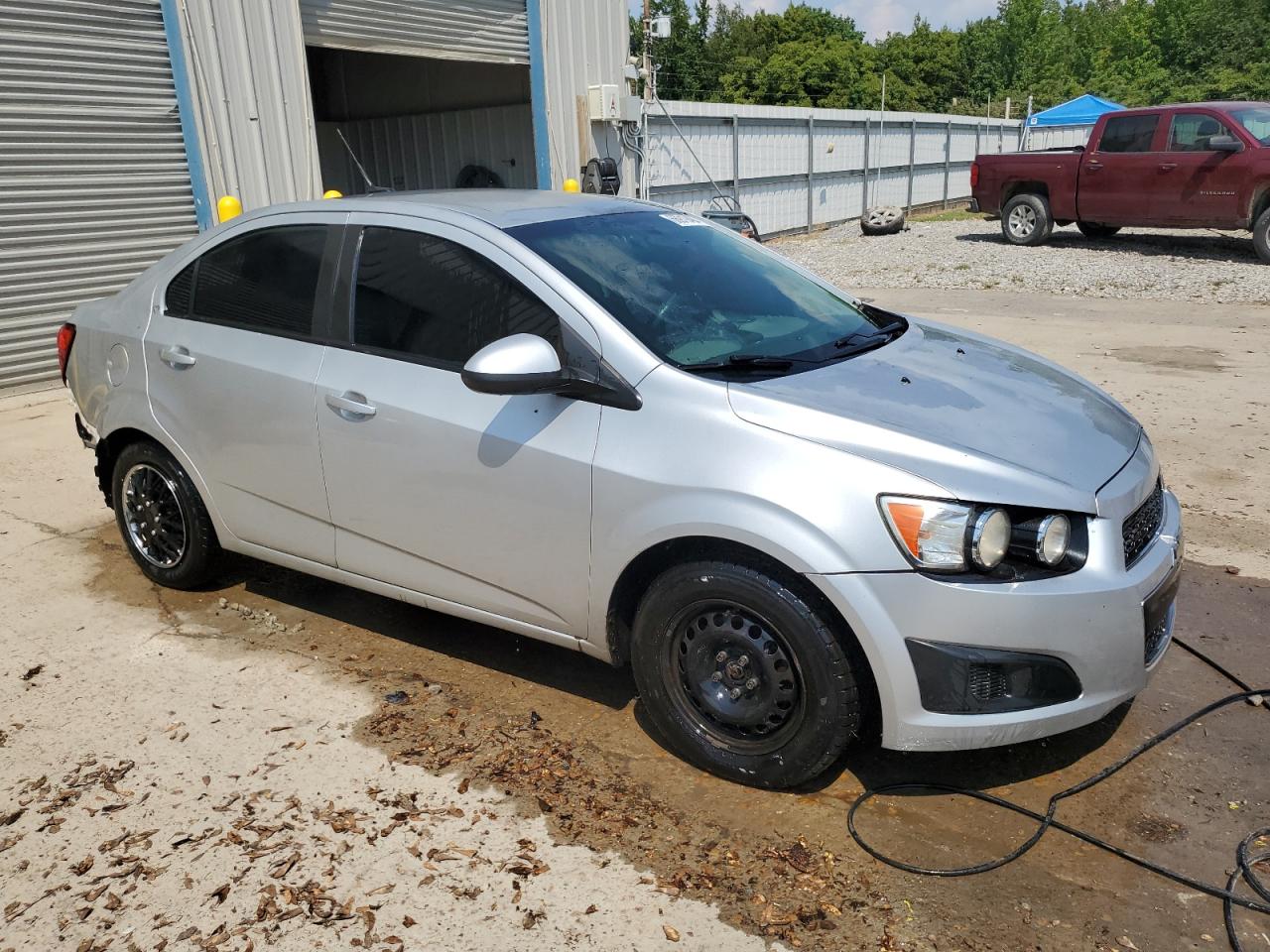 2014 Chevrolet Sonic VIN 1G1JA5SHXE4144441 Copart auction photo, rear end damage thumbnail 4