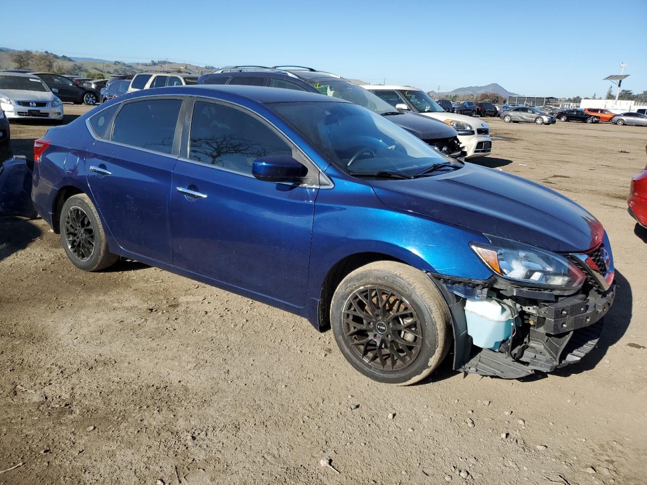 2017 Nissan Sentra VIN 3N1AB7AP0HY346993 Copart auction photo, all over damage thumbnail 4