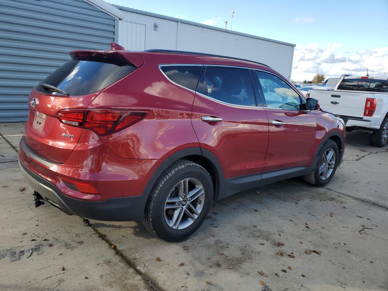 2017 Hyundai Santa Fe VIN 5XYZU3LB6HG497703 Copart auction photo, front end damage thumbnail 3