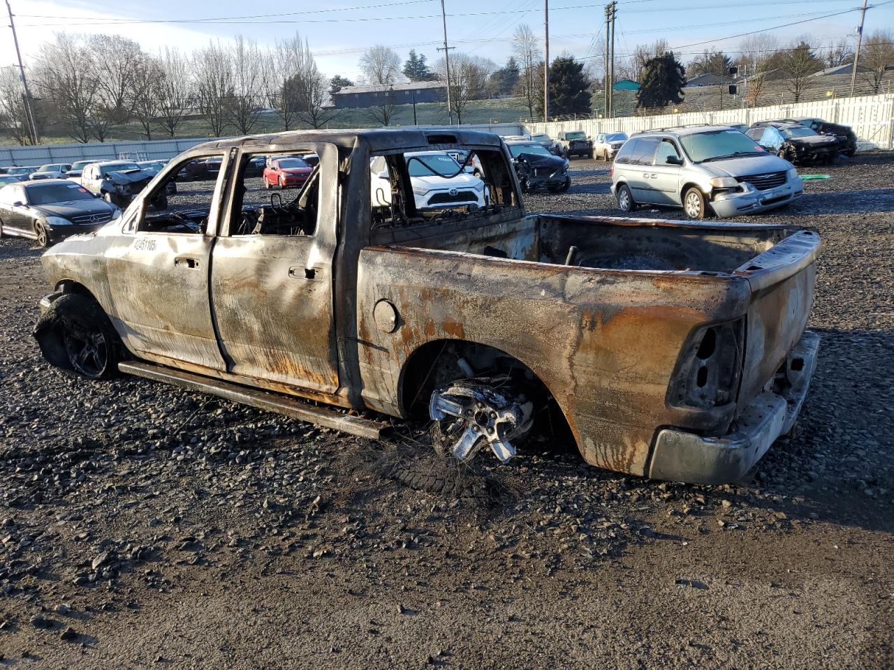 2016 RAM 1500 VIN 1C6RR7LM8GS192746 Copart auction photo, burn damage thumbnail 2