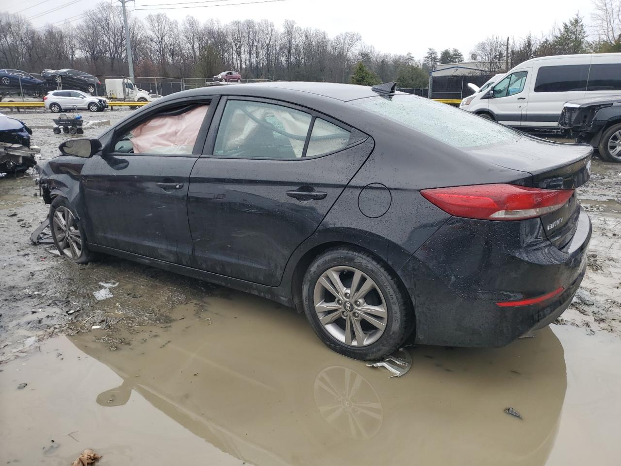 2017 Hyundai Elantra VIN KMHD84LF4HU433032 Copart auction photo, front end damage thumbnail 2