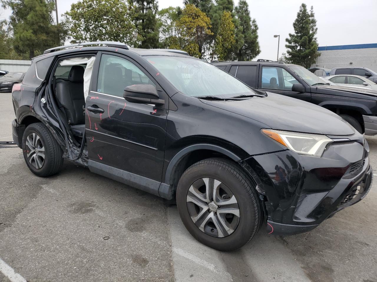 2017 Toyota RAV 4 VIN 2T3ZFREV7HW352269 Copart auction photo, side / front end damage thumbnail 4