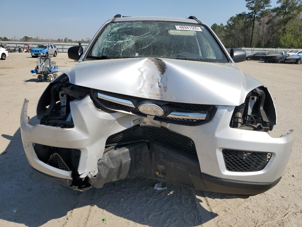2010 KIA Sportage VIN KNDKG3A40A7700990 Copart auction photo, front end damage thumbnail 5