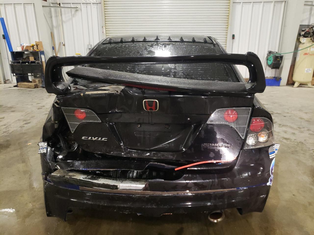2007 Honda Civic VIN 2HGFA55597H714564 Copart auction photo, front end / rear end damage thumbnail 6