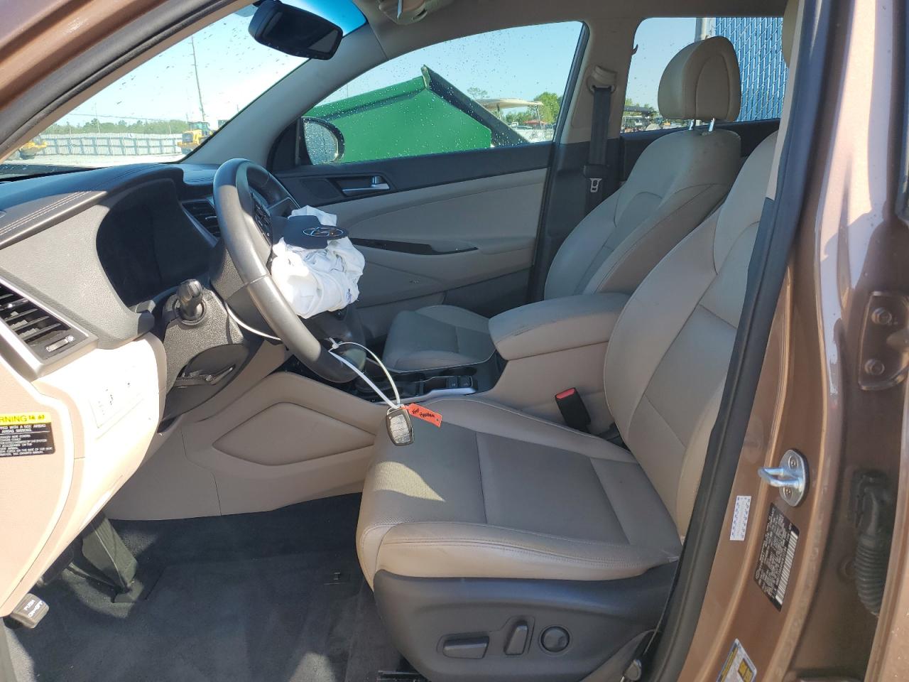 2017 Hyundai Tucson VIN KM8J33A44HU410184 Copart auction photo, front end damage thumbnail 7