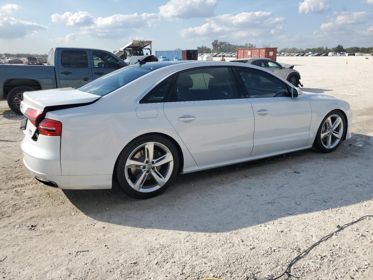 2018 Audi A8 VIN WAU43AFD0JN000297 Copart auction photo, rear end / side damage thumbnail 3