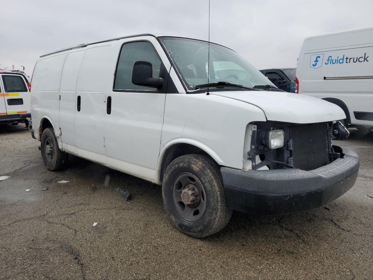 2008 Chevrolet Express VIN 1GCHG35K981134277 Copart auction photo, all over damage thumbnail 4