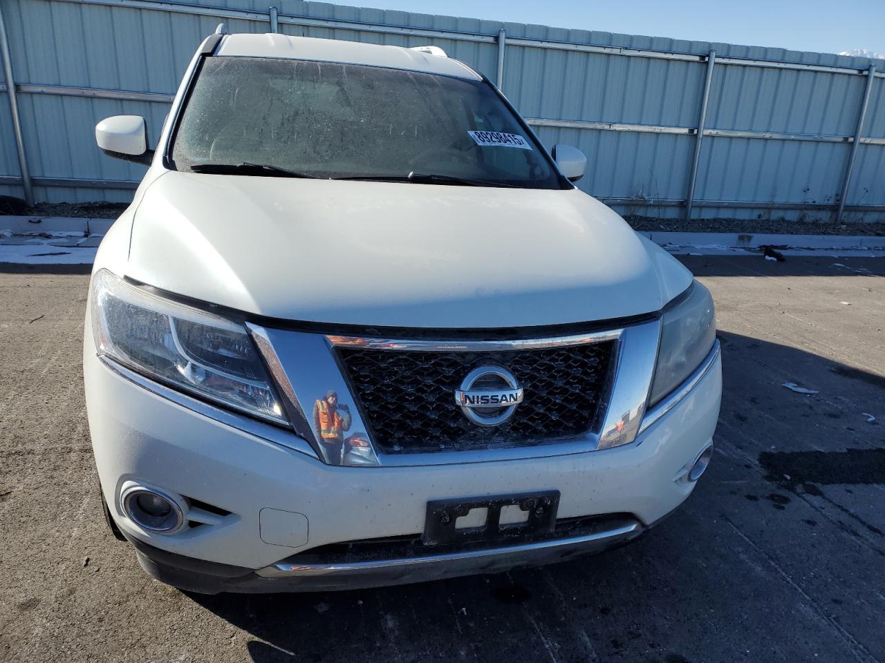 2015 Nissan Pathfinder VIN 5N1AR2MN4FC646625 Copart auction photo, undercarriage / front end damage thumbnail 5