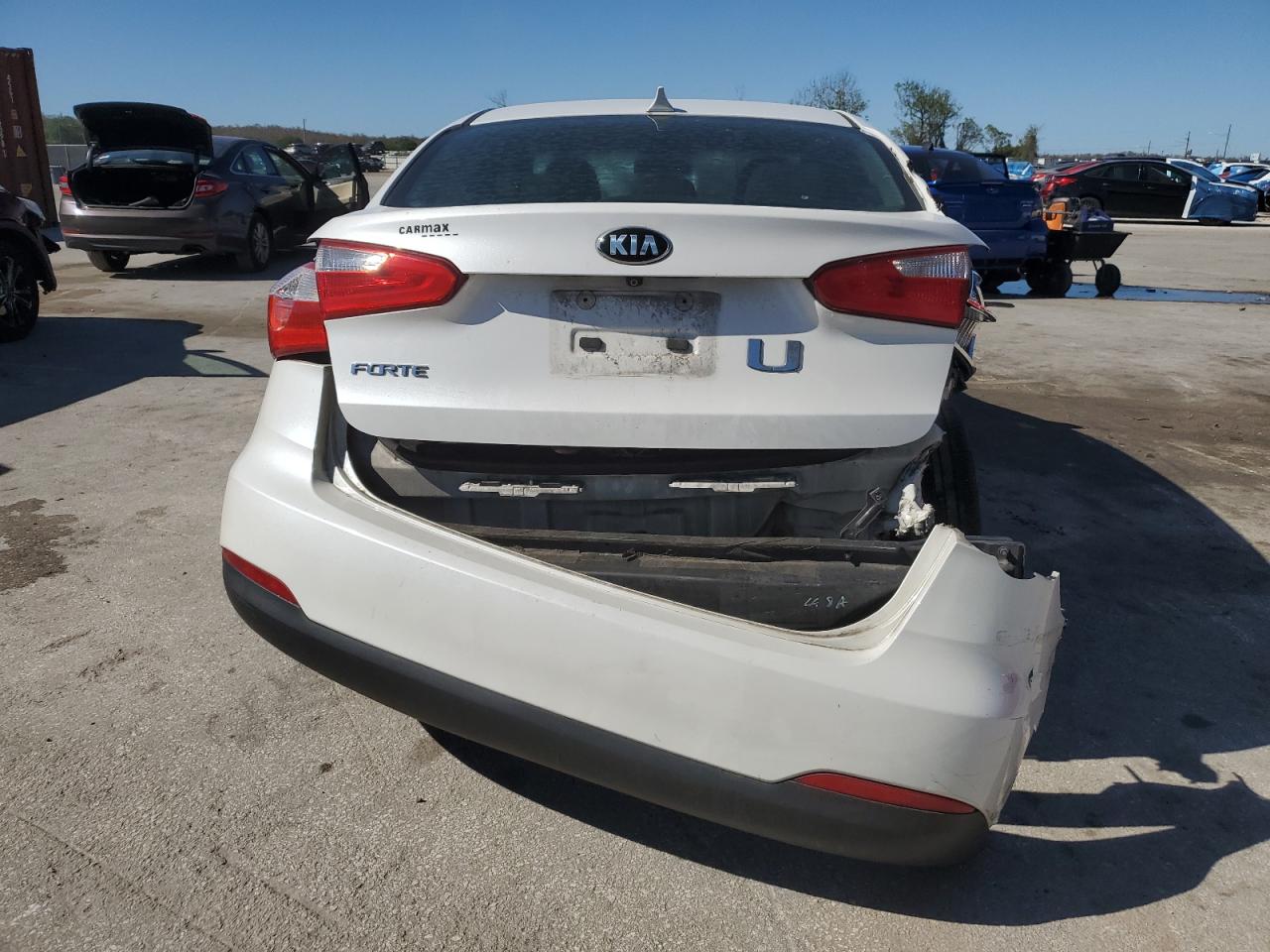 2016 KIA Forte VIN KNAFX4A67G5443434 Copart auction photo, all over damage thumbnail 6