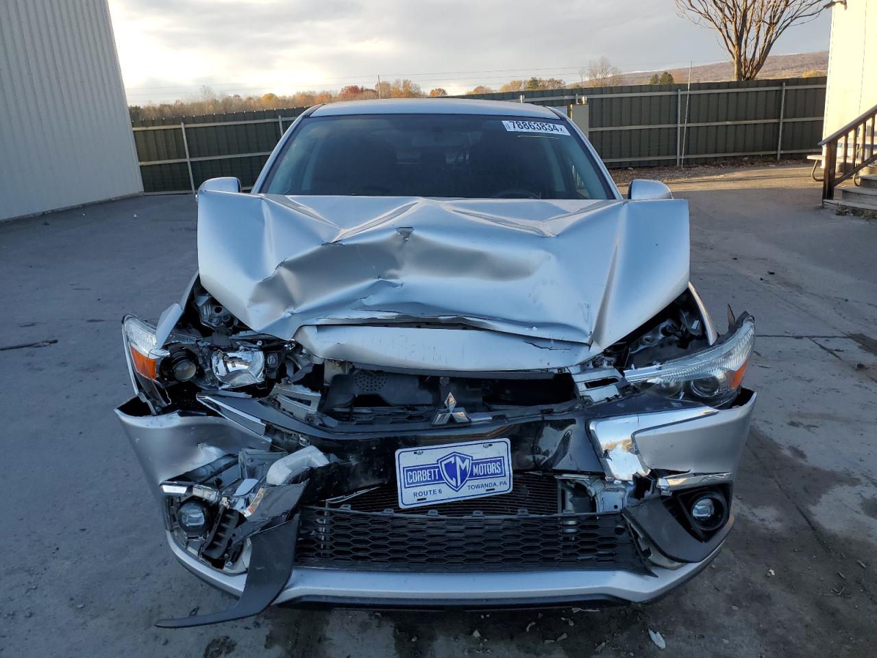 2018 Mitsubishi Outlander VIN JA4AR3AU4JU019202 Copart auction photo, front end / minor dent/scratches damage thumbnail 5