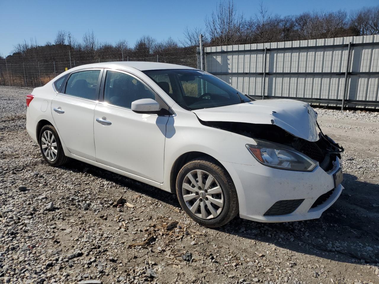 2016 Nissan Sentra VIN 3N1AB7AP2GY219676 Copart auction photo, front end / side damage thumbnail 4