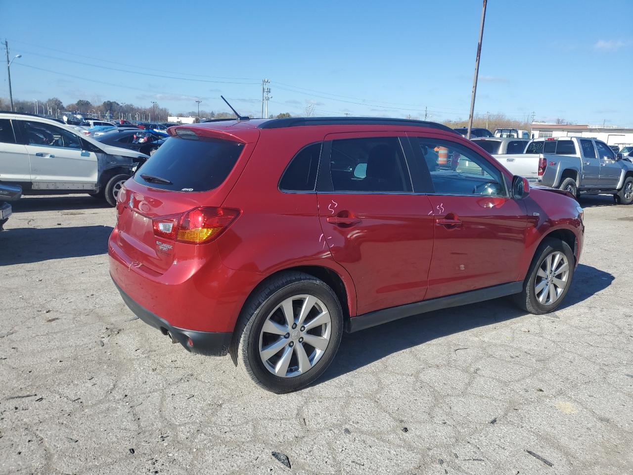 2013 Mitsubishi Outlander VIN 4A4AR4AU4DE004850 Copart auction photo, front end / mechanical damage thumbnail 3