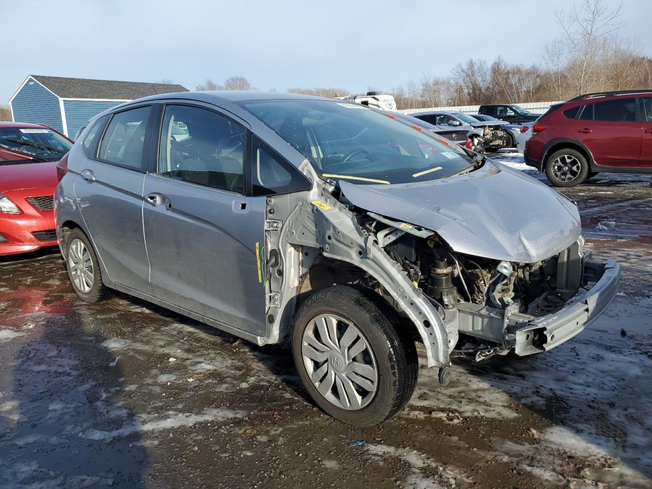 2017 Honda Fit VIN JHMGK5H51HS023792 Copart auction photo, front end damage thumbnail 4