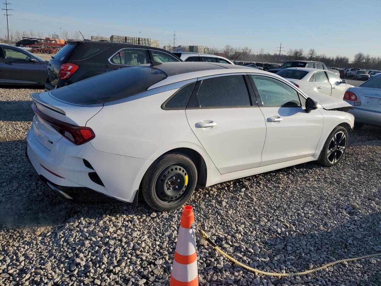 2021 KIA K5 VIN 5XXG64J21MG034148 Copart auction photo, front end / rear end damage thumbnail 3