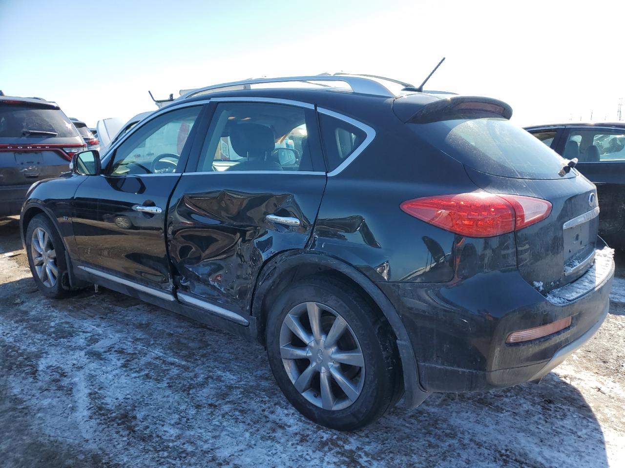 2016 Infiniti QX50 VIN JN1BJ0RR6GM268564 Copart auction photo, side / undercarriage damage thumbnail 2