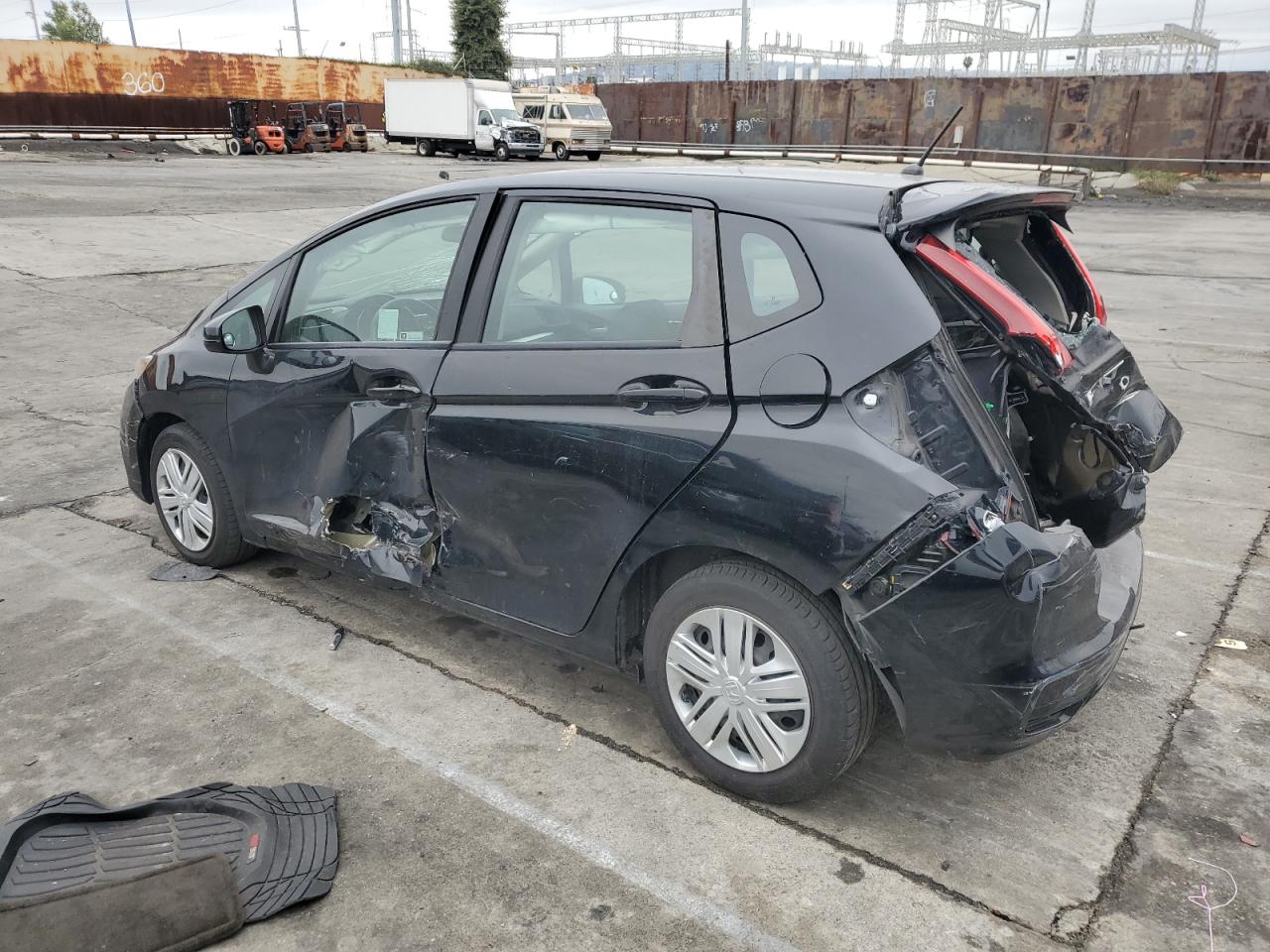 2019 Honda Fit VIN 3HGGK5H43KM729303 Copart auction photo, rear end / all over damage thumbnail 2