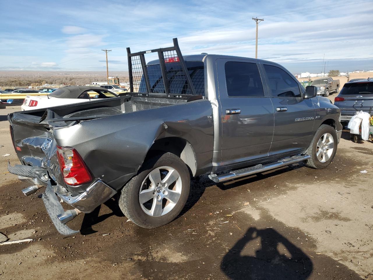 2012 Dodge RAM VIN 1C6RD7LT8CS322640 Copart auction photo, rear end damage thumbnail 3
