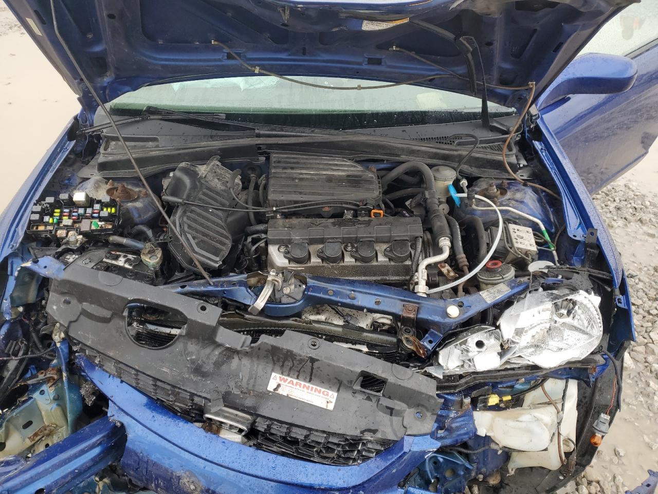 2004 Honda Civic VIN 1HGEM229X4L023504 Copart auction photo, all over damage thumbnail 12