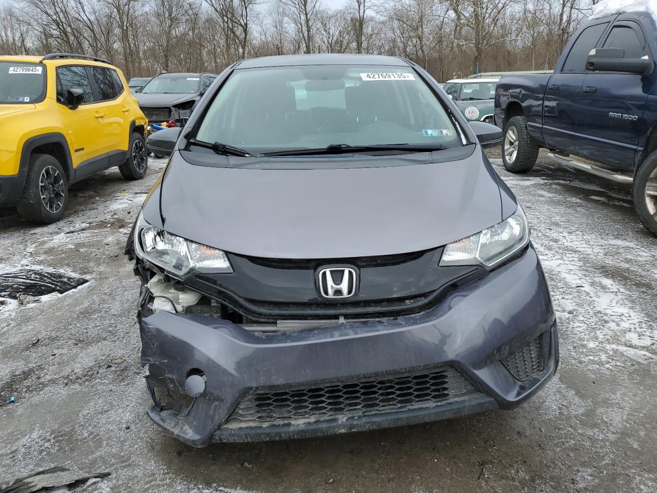2015 Honda Fit VIN 3HGGK5H58FM726301 Copart auction photo, front end / rear end damage thumbnail 5