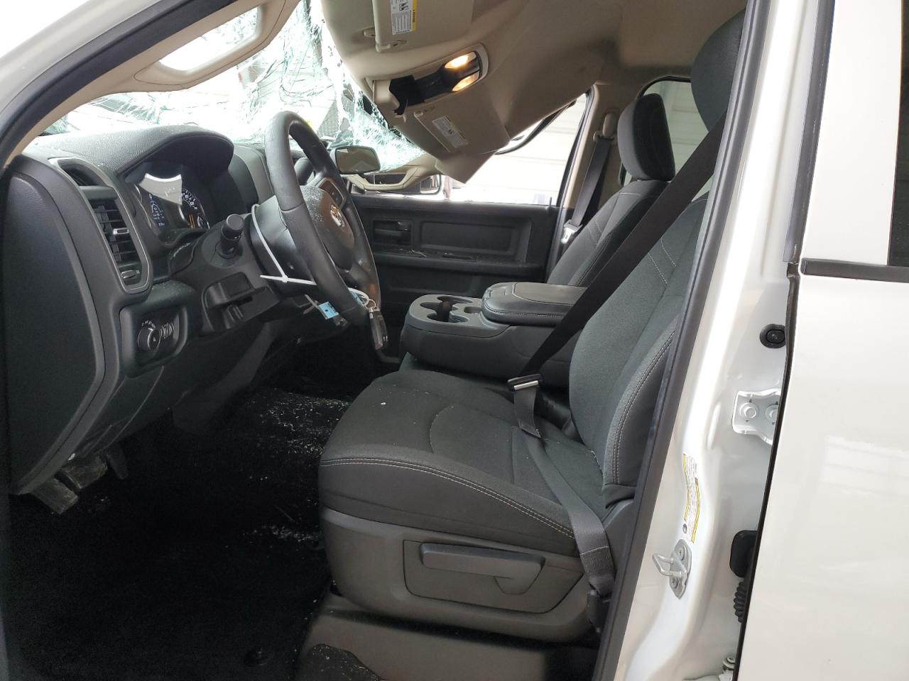 2020 RAM 2500 VIN 3C6UR5CL6LG163396 Copart auction photo, top/roof / front end damage thumbnail 7