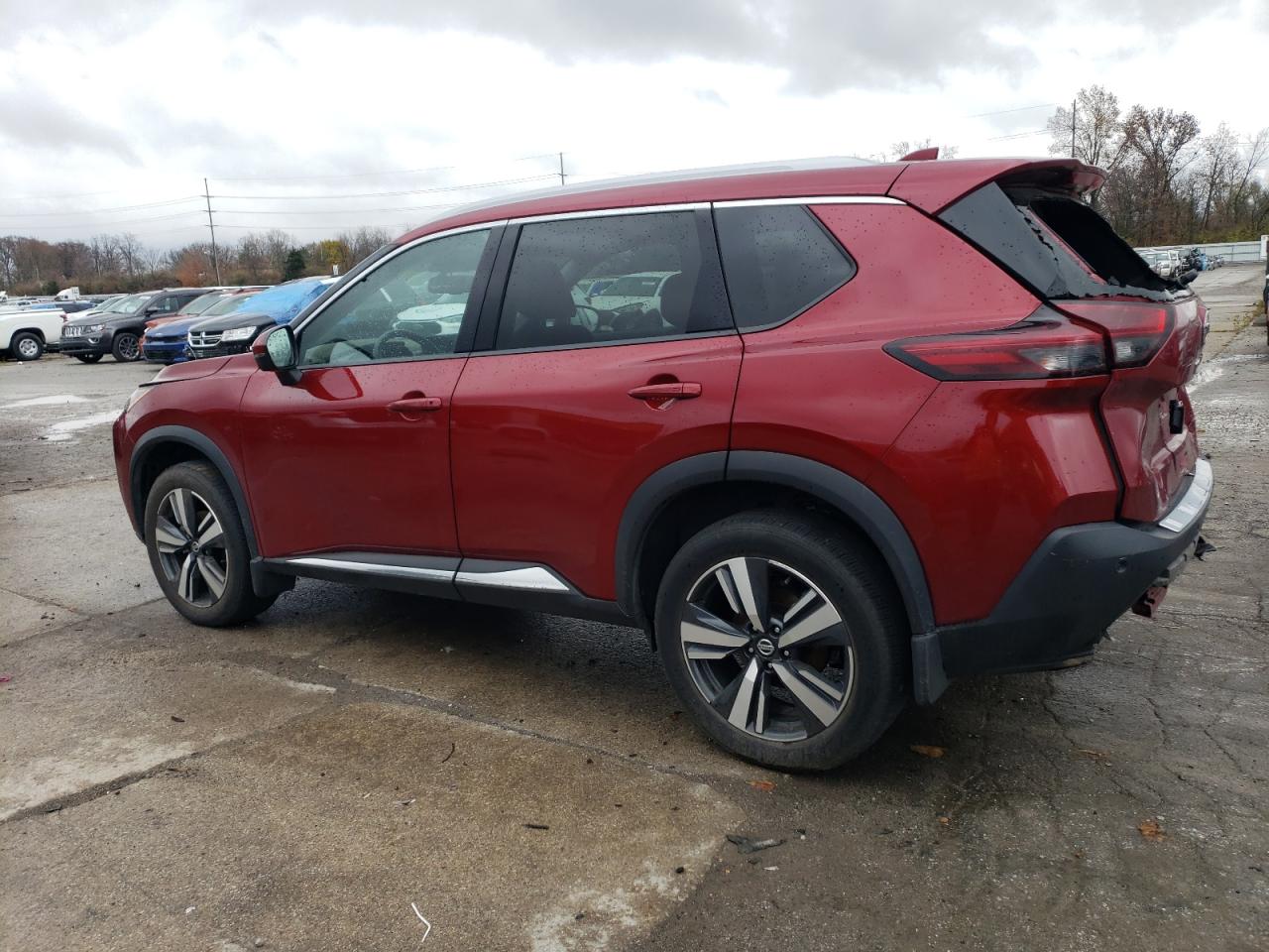 2021 Nissan Rogue VIN 5N1AT3CB7MC695832 Copart auction photo, rear end / front end damage thumbnail 2