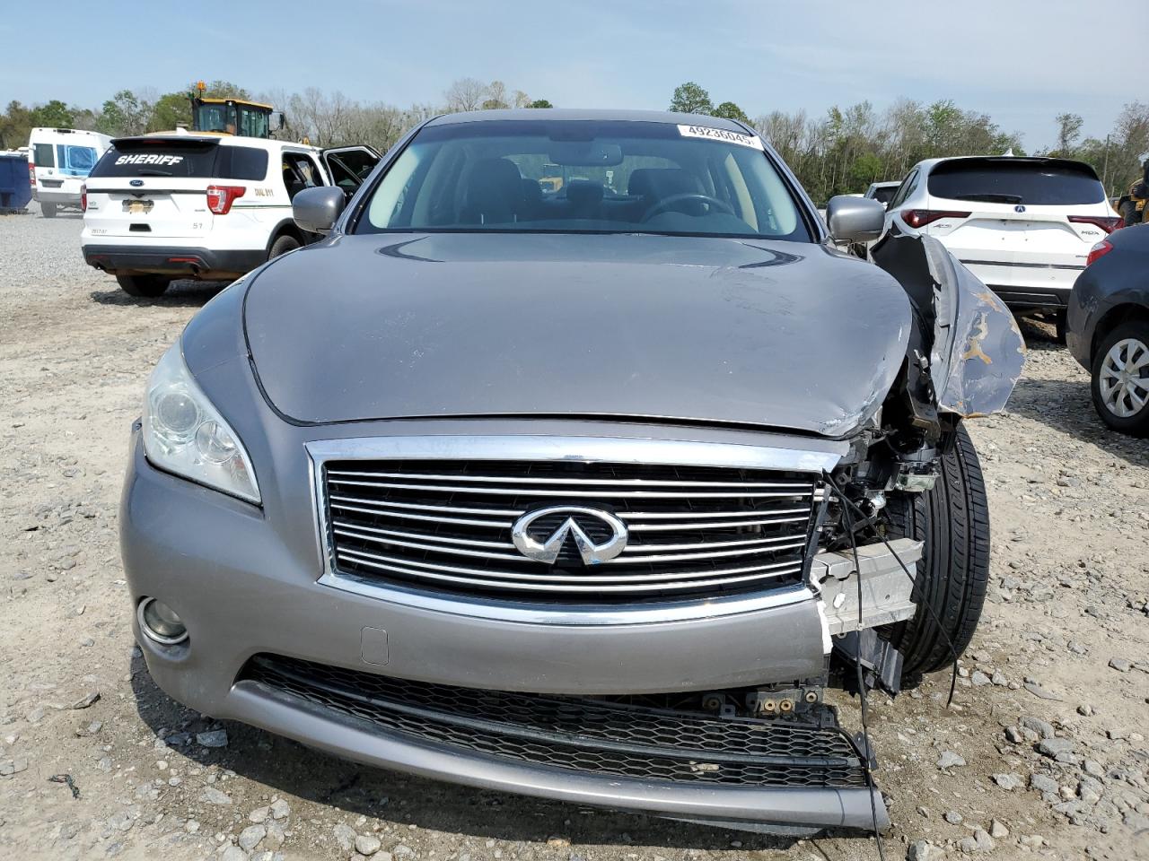 2013 Infiniti M VIN JN1BY1AP3DM510590 Copart auction photo, front end damage thumbnail 5