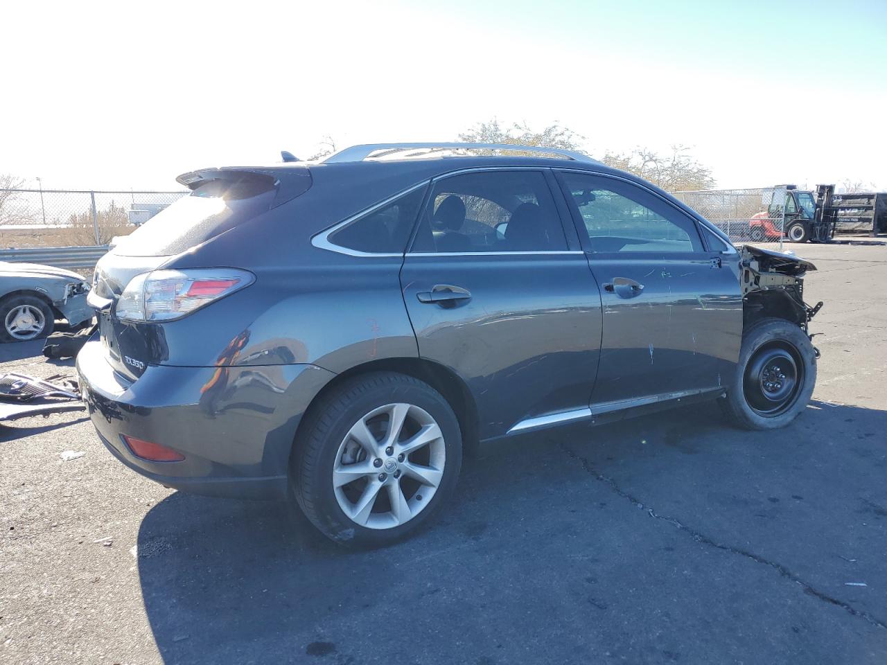 2010 Lexus RX VIN 2T2BK1BA7AC042232 Copart auction photo, front end / side damage thumbnail 3