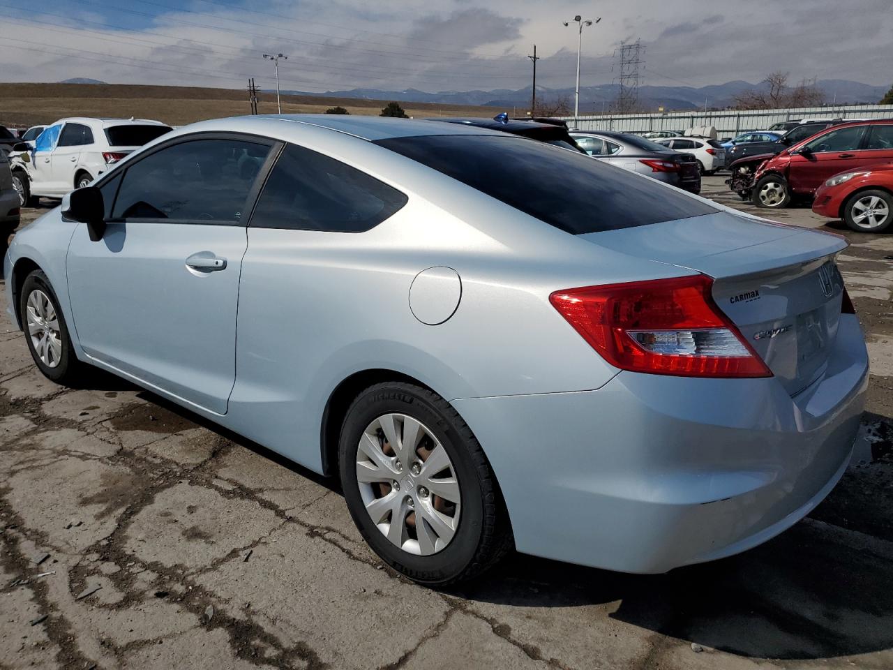 2012 Honda Civic VIN 2HGFG3A52CH517111 Copart auction photo, front end / side damage thumbnail 2