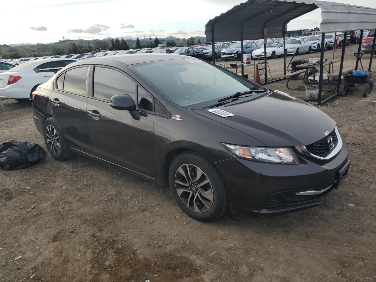 2013 Honda Civic VIN 19XFB2F51DE219744 Copart auction photo, rear end damage thumbnail 4