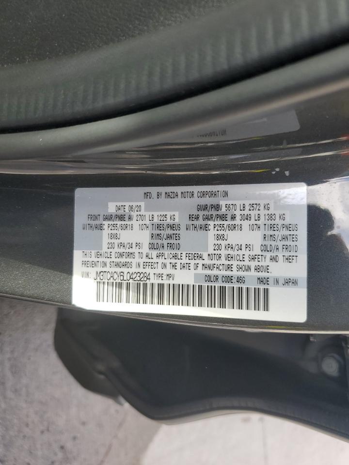 2020 Mazda CX-9 VIN JM3TCACY6L0423284 Copart auction photo, rear end / minor dent/scratches damage thumbnail 14