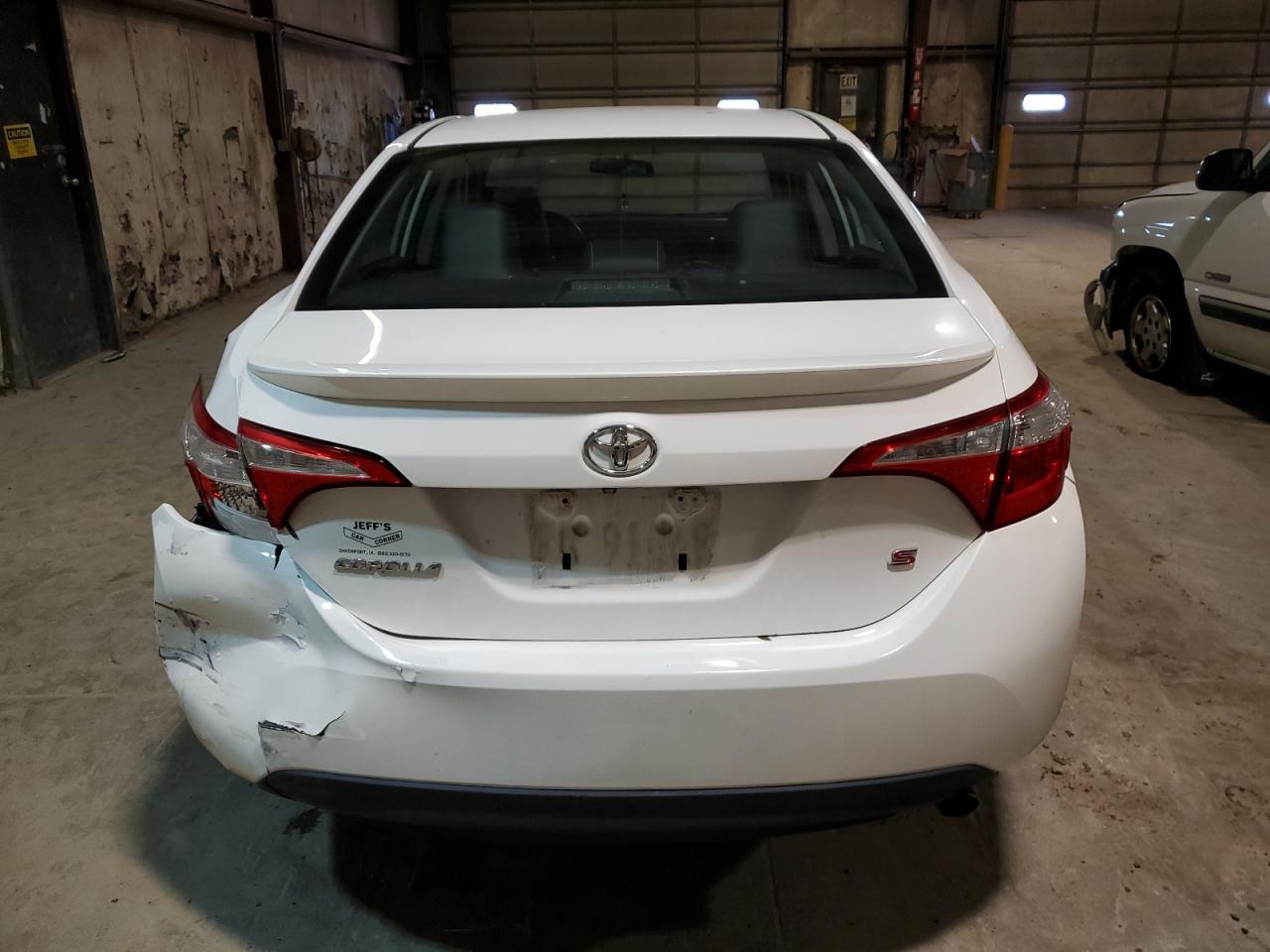 2015 Toyota Corolla VIN 2T1BURHE4FC454042 Copart auction photo, rear end / minor dent/scratches damage thumbnail 6