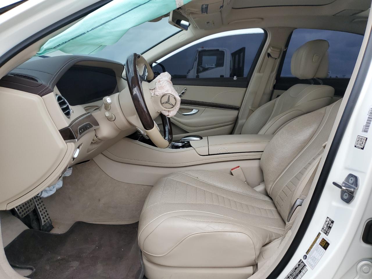 2019 Mercedes-Benz S-klasse VIN WDDUG8DB1KA451321 Copart auction photo, front end / side damage thumbnail 7