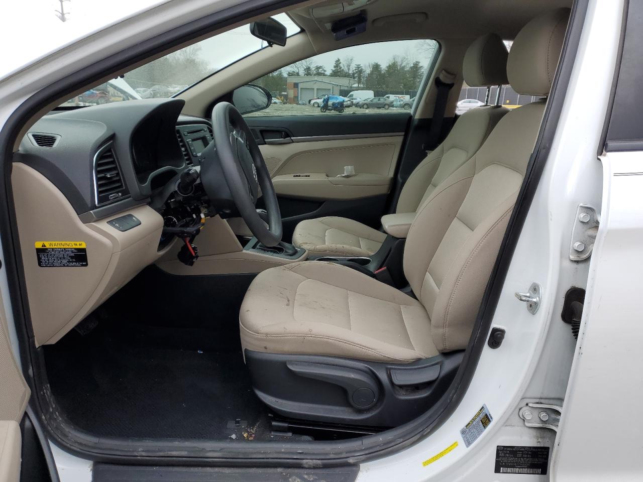 2018 Hyundai Elantra VIN 5NPD74LF7JH354297 Copart auction photo, vandalism damage thumbnail 7