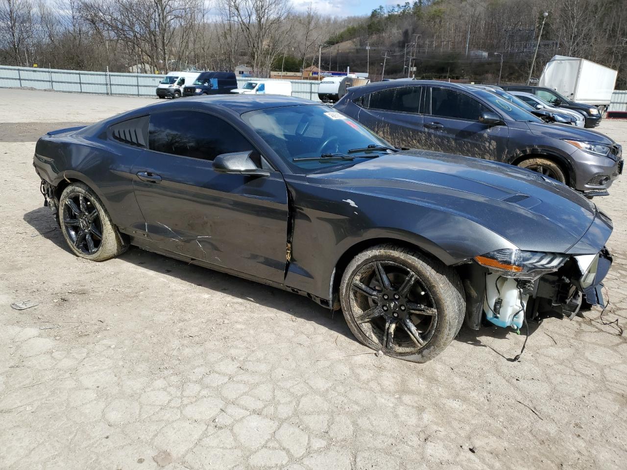 2018 Ford Mustang VIN 1FA6P8TH3J5137241 Copart auction photo, water/flood / all over damage thumbnail 4