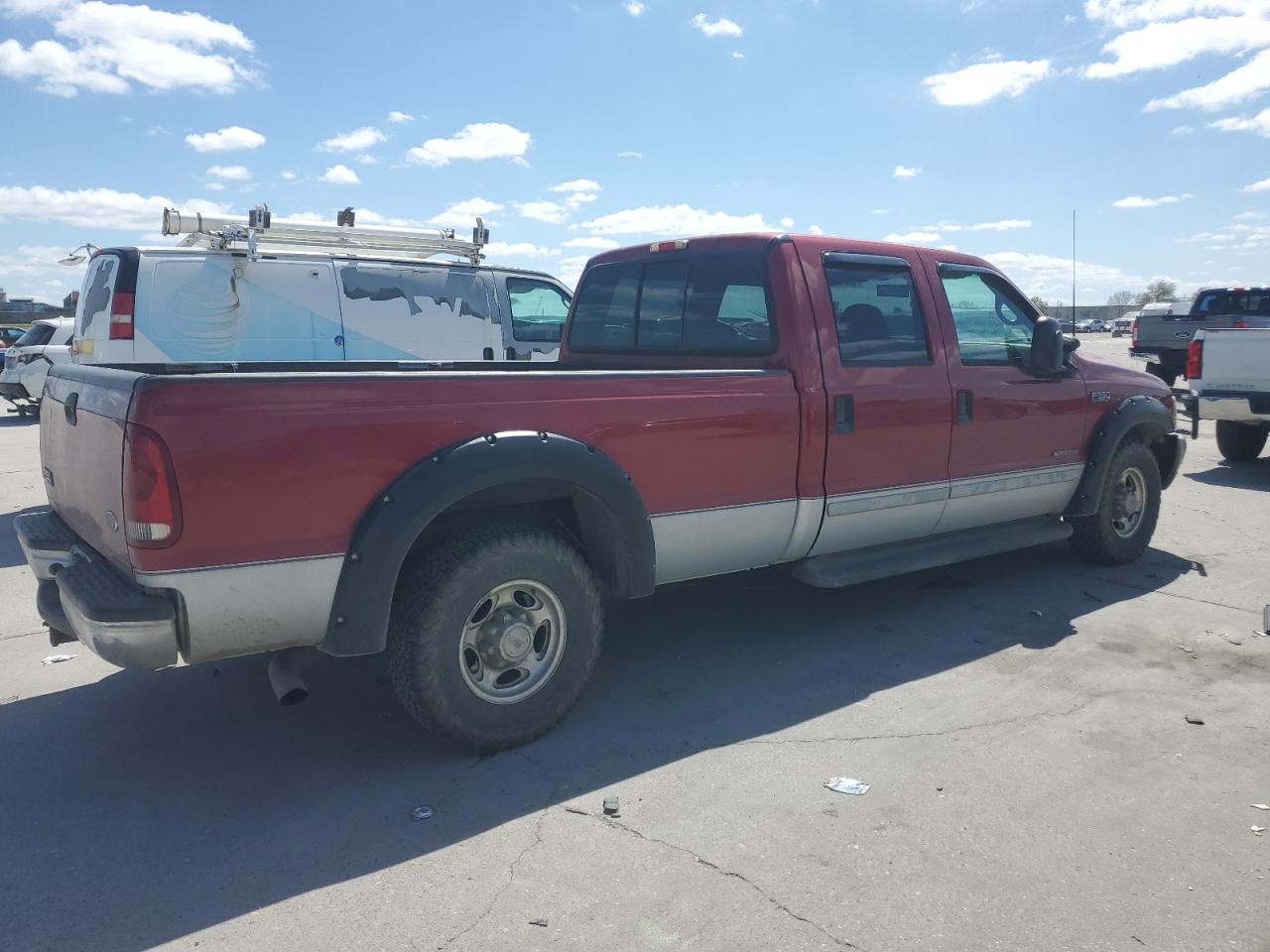 2002 Ford F350 VIN 3FTSW30FX2MA18308 Copart auction photo, front end damage thumbnail 3