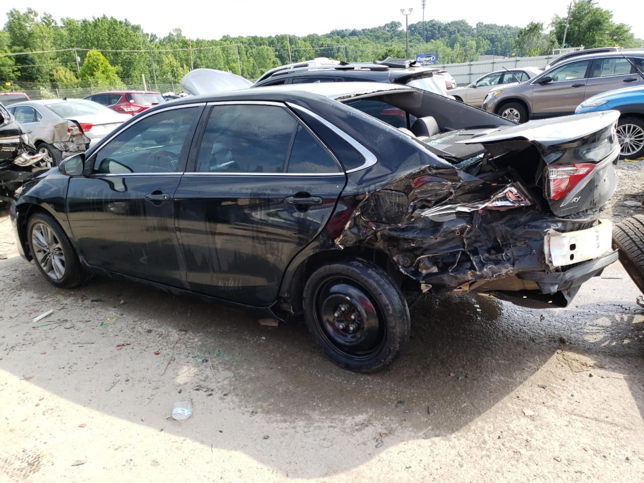 2017 Toyota Camry VIN 4T1BF1FK1HU334656 Copart auction photo, rear end / front end damage thumbnail 2