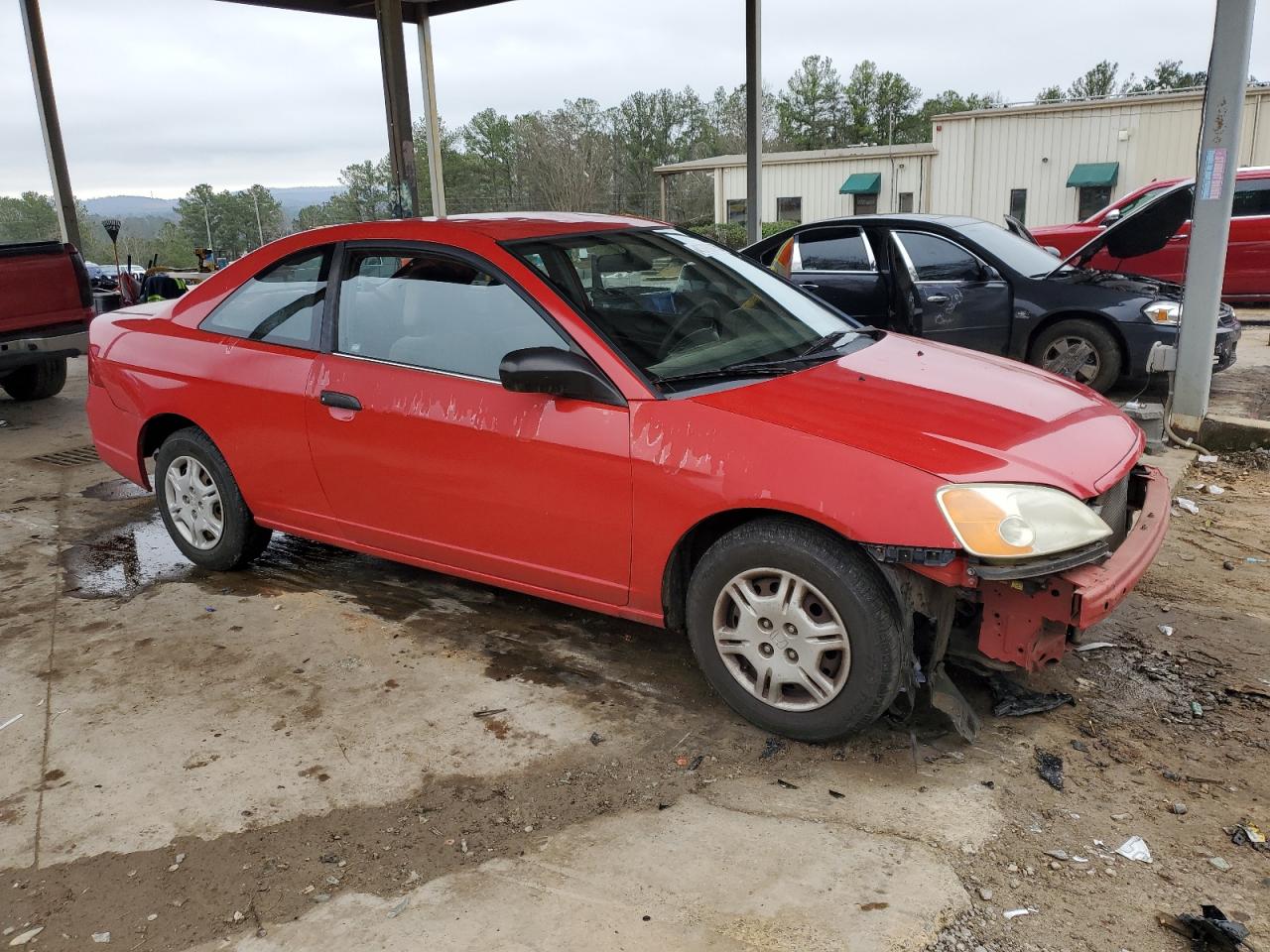 2002 Honda Civic VIN 1HGEM22202L061842 Copart auction photo, front end damage thumbnail 4