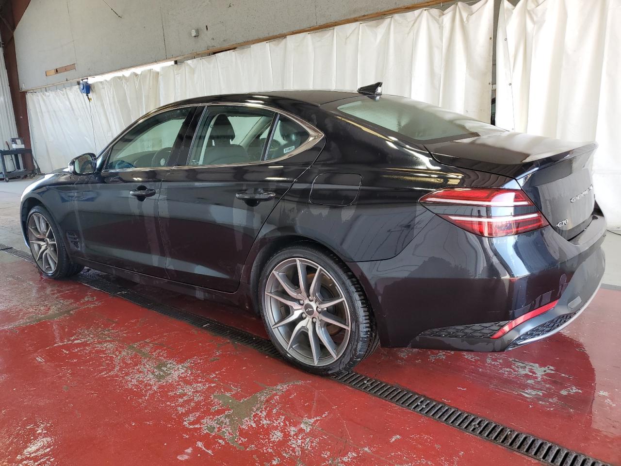 2023 Genesis G70 VIN KMTG34TA8PU128993 Copart auction photo, front end / side damage thumbnail 2