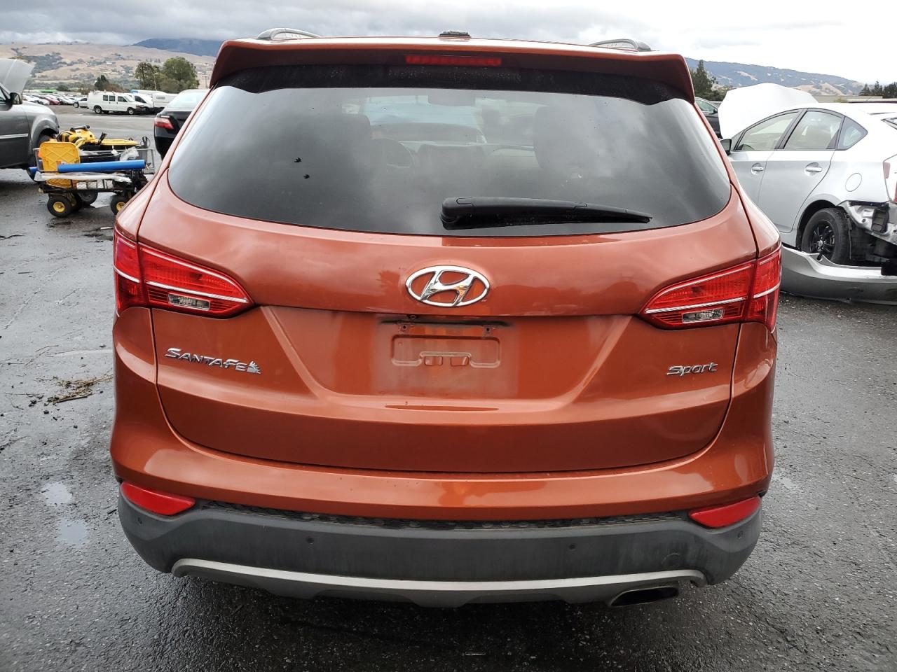 2014 Hyundai Santa Fe VIN 5XYZU3LB8EG190092 Copart auction photo, front end damage thumbnail 6