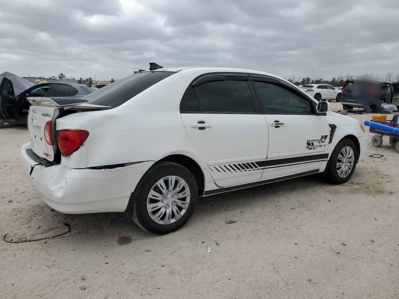 2003 Toyota Corolla VIN 1NXBR32E13Z004737 Copart auction photo, rear end / front end damage thumbnail 3
