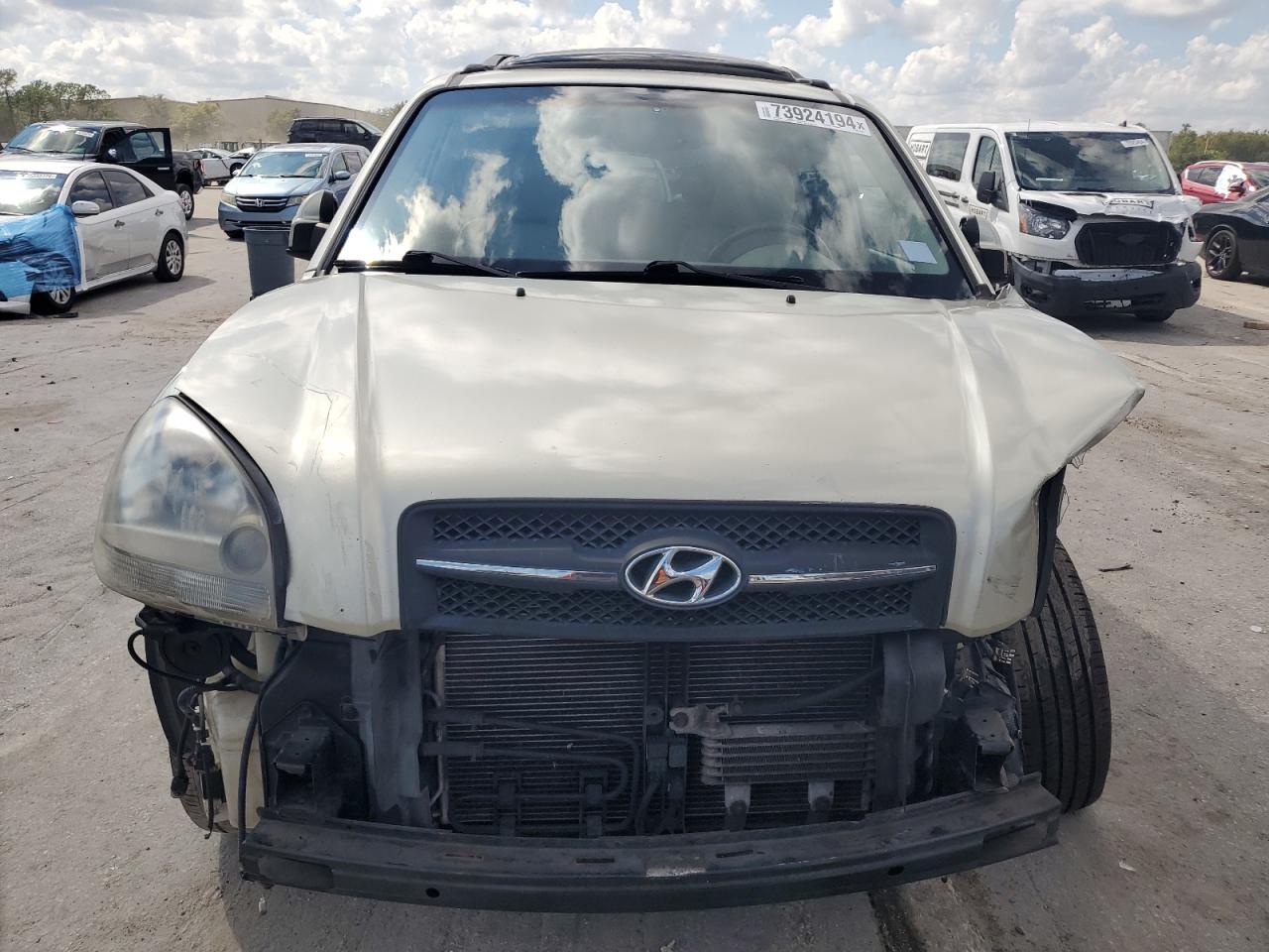 2006 Hyundai Tucson VIN KM8JN72D46U306257 Copart auction photo, front end damage thumbnail 5