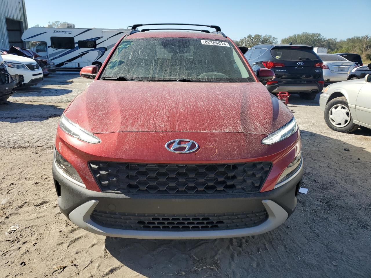 2022 Hyundai Kona VIN KM8K32AB4NU763632 Copart auction photo, rear end damage thumbnail 5