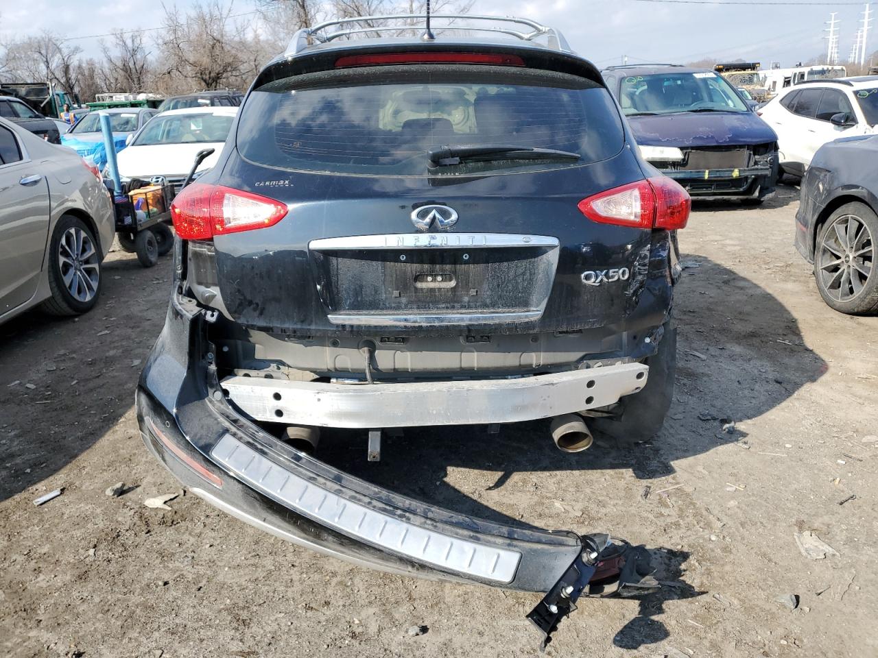 2016 Infiniti QX50 VIN JN1BJ0RP9GM234973 Copart auction photo, rear end / undercarriage damage thumbnail 6